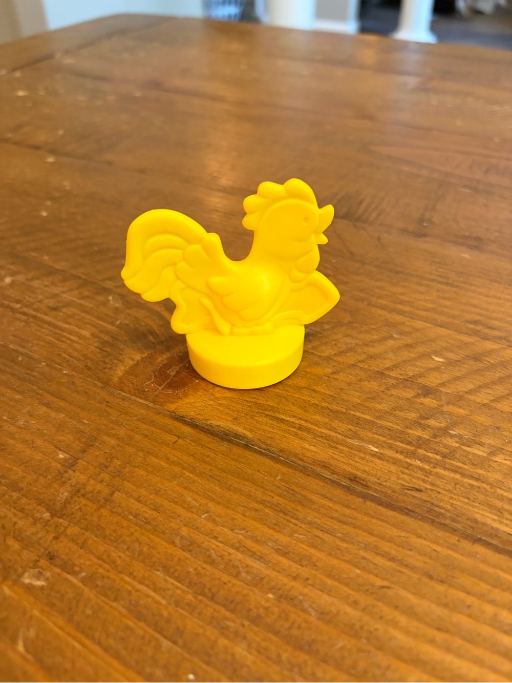 Fisher Price Little People Barn Chicken Yellow Rooster Weather Vane as is